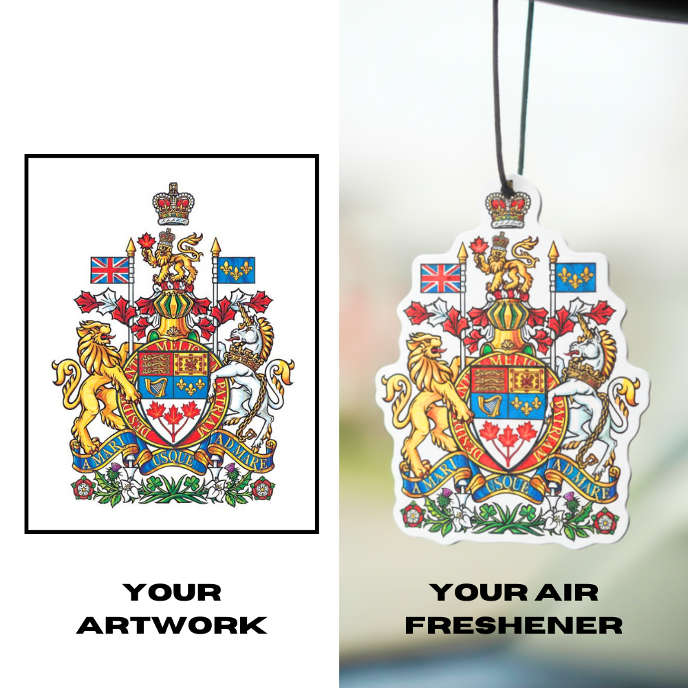 YOUR LOGO - CUSTOM AIR FRESHENER + FULL CUSTOM RETAIL PACKAGING