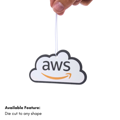 YOUR LOGO - CUSTOM AIR FRESHENER + CUSTOM PEG HOOK PACKAGING