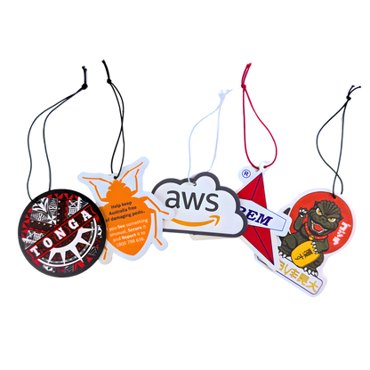 YOUR LOGO - CUSTOM AIR FRESHENER + CUSTOM PEG HOOK PACKAGING
